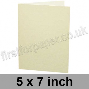 Rapid Colour, Pre-creased, Single Fold Cards, 240gsm, 127 x 178mm (5 x 7 inch), Magnolia Cream