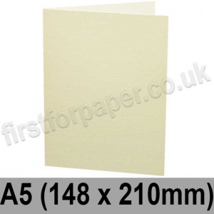 Rapid Colour, Pre-creased, Single Fold Cards, 240gsm, 148 x 210mm (A5), Magnolia Cream