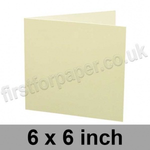 Rapid Colour, Pre-creased, Single Fold Cards, 240gsm, 152mm (6 inch) Square, Magnolia Cream