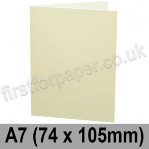 Rapid Colour, Pre-creased, Single Fold Cards, 240gsm, 74 x 105mm (A7), Candy Magnolia Cream