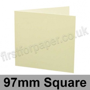 Rapid Colour, Pre-creased, Single Fold Cards, 240gsm, 97mm Square, Magnolia Cream