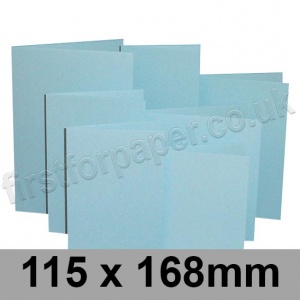 Rapid Colour Card, Pre-creased, Single Fold Cards, 225gsm, 115 x 168mm, Merlin Blue