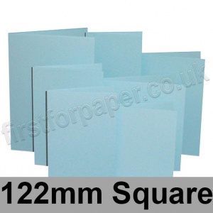 Rapid Colour Card, Pre-creased, Single Fold Cards, 225gsm, 122mm Square, Merlin Blue