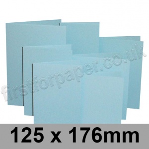 Rapid Colour Card, Pre-creased, Single Fold Cards, 225gsm, 125 x 176mm, Merlin Blue