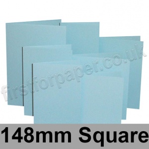 Rapid Colour Card, Pre-creased, Single Fold Cards, 225gsm, 148mm Square, Merlin Blue