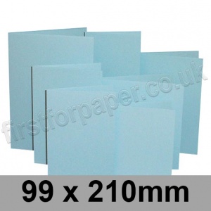 Rapid Colour Card, Pre-creased, Single Fold Cards, 225gsm, 99 x 210mm, Merlin Blue