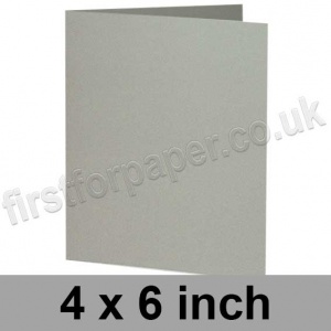 Rapid Colour Card, Pre-creased, Single Fold Cards, 240gsm, 102 x 152mm (4 x 6 inch), Misty Grey