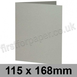 Rapid Colour Card, Pre-creased, Single Fold Cards, 240gsm, 115 x 168mm, Misty Grey