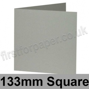 Rapid Colour Card, Pre-creased, Single Fold Cards, 240gsm, 133mm Square, Misty Grey