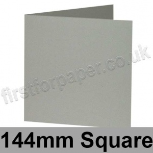 Rapid Colour Card, Pre-creased, Single Fold Cards, 240gsm, 144mm Square, Misty Grey