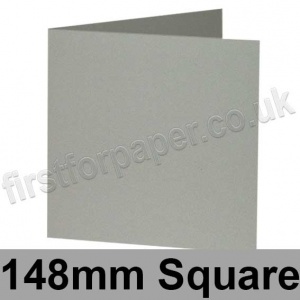 Rapid Colour Card, Pre-creased, Single Fold Cards, 240gsm, 148mm Square, Misty Grey