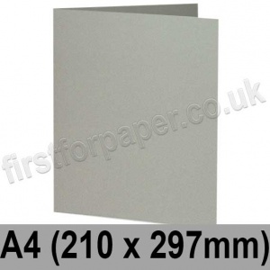 Rapid Colour Card, Pre-creased, Single Fold Cards, 240gsm, 210 x 297mm (A4), Misty Grey
