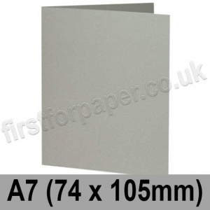 Rapid Colour Card, Pre-creased, Single Fold Cards, 240gsm, 74 x 105mm (A7), Misty Grey