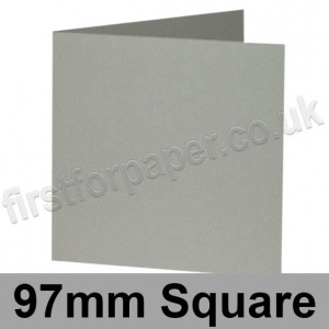 Rapid Colour Card, Pre-creased, Single Fold Cards, 240gsm, 97mm Square, Misty Grey