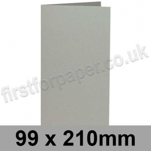Rapid Colour Card, Pre-creased, Single Fold Cards, 240gsm, 99 x 210mm, Misty Grey