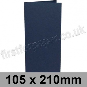 Rapid Colour Card, Pre-creased, Single Fold Cards, 240gsm, 105 x 210mm, Navy Blue