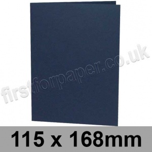 Rapid Colour Card, Pre-creased, Single Fold Cards, 240gsm, 115 x 168mm, Navy Blue