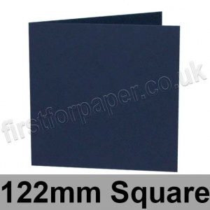 Rapid Colour Card, Pre-creased, Single Fold Cards, 240gsm, 122mm Square, Navy Blue