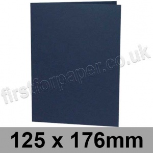 Rapid Colour Card, Pre-creased, Single Fold Cards, 240gsm, 125 x 176mm, Navy Blue