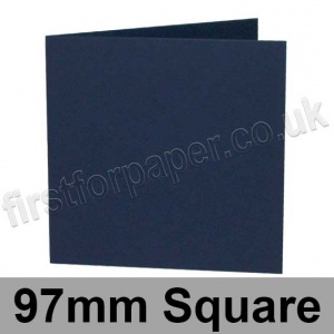 Rapid Colour Card, Pre-creased, Single Fold Cards, 240gsm, 97mm Square, Navy Blue