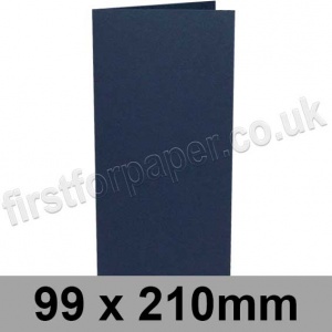 Rapid Colour Card, Pre-creased, Single Fold Cards, 240gsm, 99 x 210mm, Navy Blue