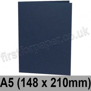 Rapid Colour Card, Pre-creased, Single Fold Cards, 240gsm, 148 x 210mm (A5), Navy Blue