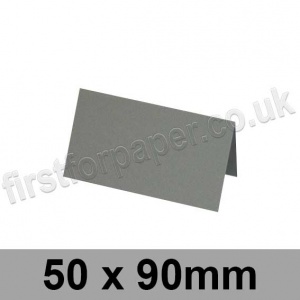 Rapid Colour Card, Pre-creased, Place Cards, 240gsm, 50 x 90mm, Pewter Grey