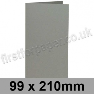 Rapid Colour Card, Pre-creased, Single Fold Cards, 240gsm, 99 x 210mm, Pewter Grey