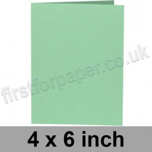 Rapid Colour, Pre-creased, Single Fold Cards, 240gsm, 102 x 152mm (4 x 6 inch), Tea Green