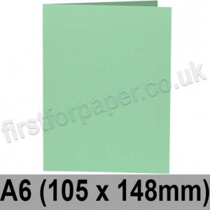 Rapid Colour, Pre-creased, Single Fold Cards, 240gsm, 105 x 148mm (A6), Tea Green