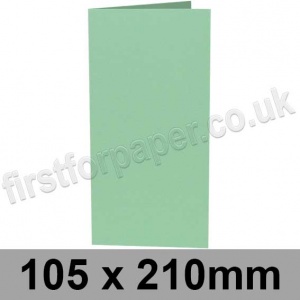 Rapid Colour, Pre-creased, Single Fold Cards, 240gsm, 105 x 210mm, Tea Green