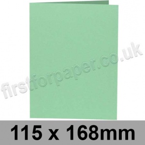 Rapid Colour, Pre-creased, Single Fold Cards, 240gsm, 115 x 168mm, Tea Green