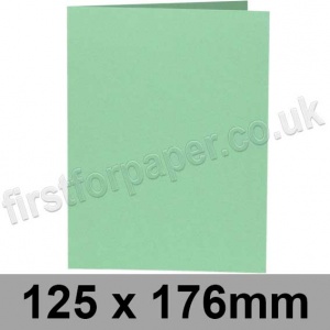 Rapid Colour, Pre-creased, Single Fold Cards, 240gsm, 125 x 176mm, Tea Green