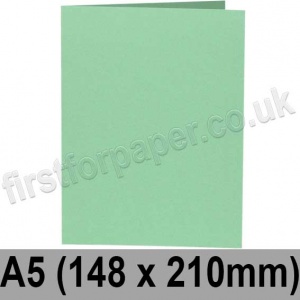 Rapid Colour, Pre-creased, Single Fold Cards, 240gsm, 148 x 210mm (A5), Tea Green