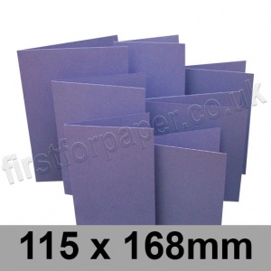 Rapid Colour Card, Pre-creased, Single Fold Cards, 225gsm, 115 x 168mm, Violet