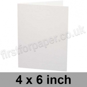 Ruskington, Pre-creased, Single Fold Cards, 300gsm, 102 x 152mm (4 x 6 inch), Milk White