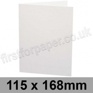 Ruskington, Pre-creased, Single Fold Cards, 300gsm, 115 x 168mm, Milk White