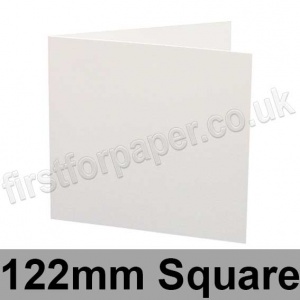 Ruskington, Pre-creased, Single Fold Cards, 300gsm, 122mm Square, Milk White