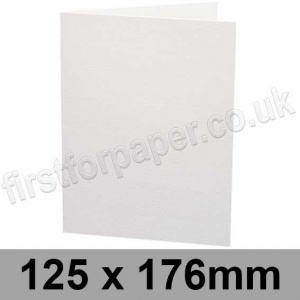Ruskington, Pre-creased, Single Fold Cards, 300gsm, 125 x 176mm, Milk White