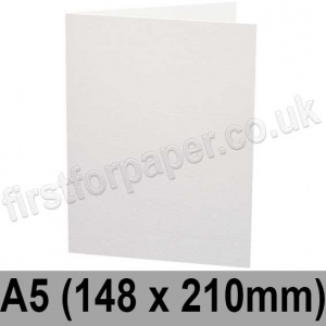 Ruskington, Pre-creased, Single Fold Cards, 300gsm, 148 x 210mm (A5), Milk White