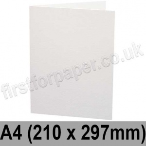 Ruskington, Pre-creased, Single Fold Cards, 300gsm, 210 x 297mm (A4), Milk White