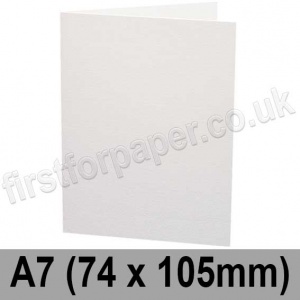 Ruskington, Pre-creased, Single Fold Cards, 300gsm, 74 x 105mm (A7), Milk White