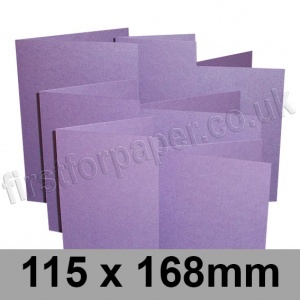 Stardream, Pre-creased, Single Fold Cards, 285gsm, 115 x 168mm, Amethyst