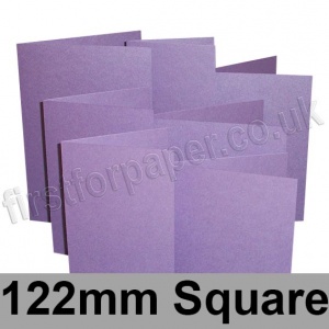 Stardream, Pre-creased, Single Fold Cards, 285gsm, 122mm Square, Amethyst
