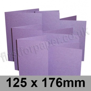 Stardream, Pre-creased, Single Fold Cards, 285gsm, 125 x 176mm, Amethyst