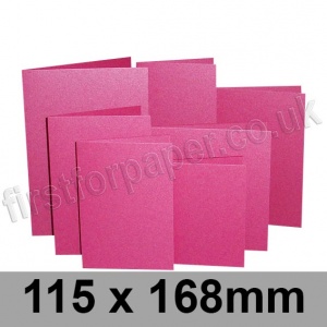 Stardream, Pre-creased, Single Fold Cards, 285gsm, 115 x 168mm, Azalea
