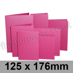 Stardream, Pre-creased, Single Fold Cards, 285gsm, 125 x 176mm, Azalea