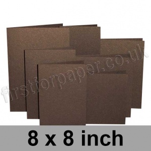 Stardream, Pre-creased, Single Fold Cards, 285gsm, 203mm (8 inch) Square, Bronze