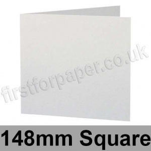 Stargazer Pearlescent, Pre-creased, Single Fold Cards, 300gsm, 148mm Square, Arctic White