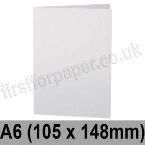 Stargazer Pearlescent, Pre-creased, Single Fold Cards, 300gsm, 105 x 148mm (A6), Arctic White